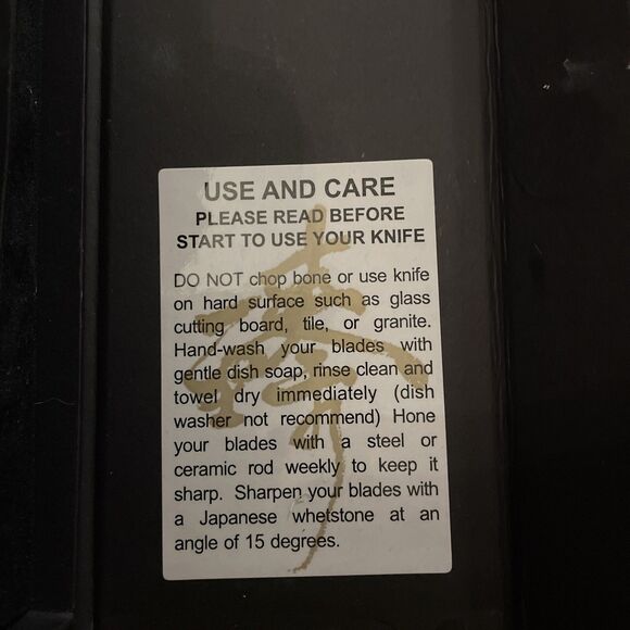 Zhen Premium Kitchen Knife 3 Layers Forged Japanese Carbon Steel 8" Blade UNUSED - Picture 4 of 13